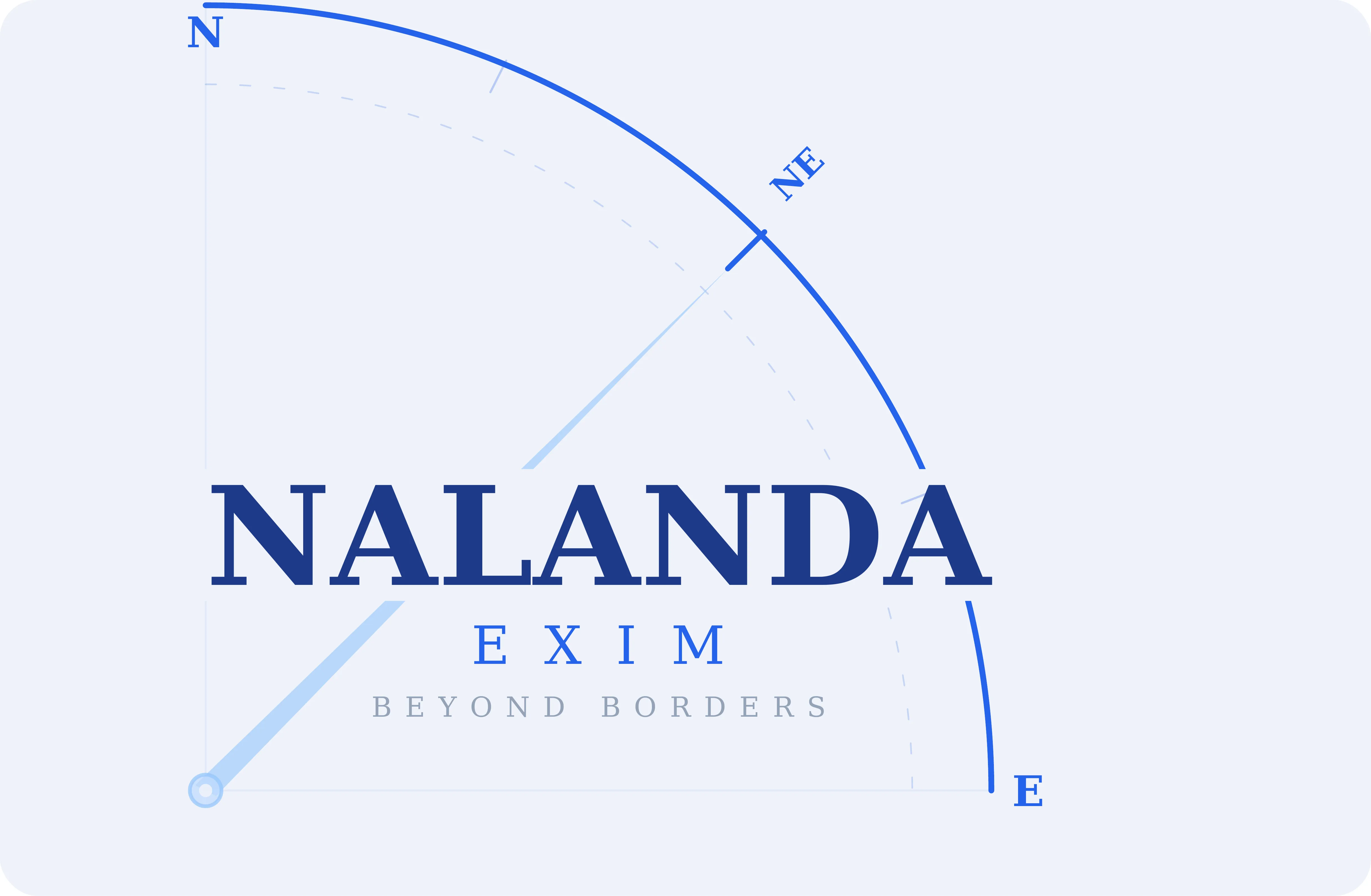 Nalanda Exim Logo — Beyond Borders